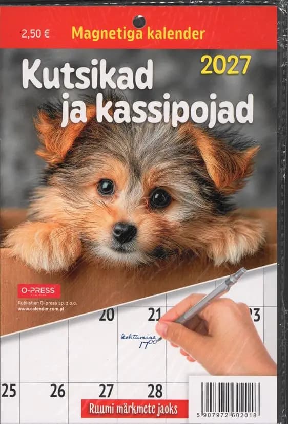Magnetiga kalender kutsikad ja kassipojad