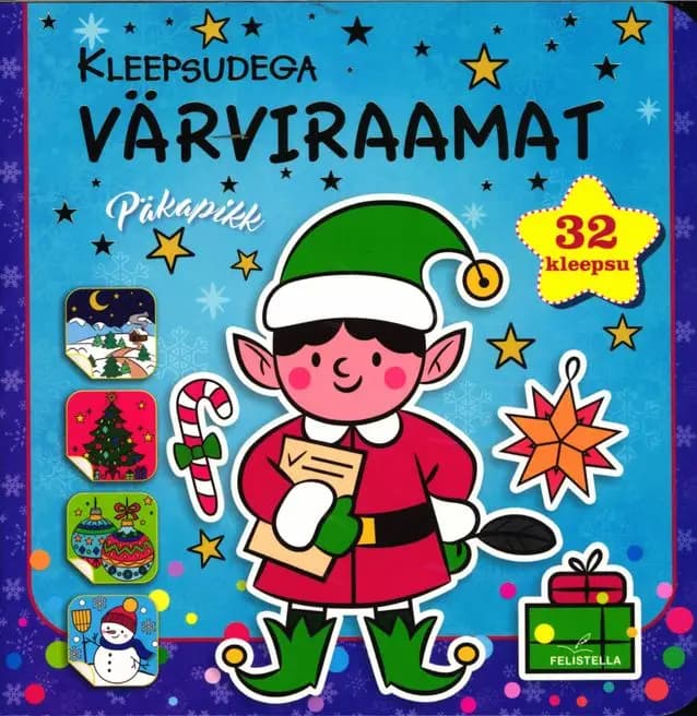 Kleepsudega värviraamat. Päkapikk