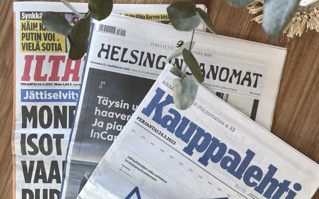 Telli Soome ajalehed mugavalt Sirvist